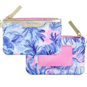 Lilly Pulitzer ID Case Key Chain NEW